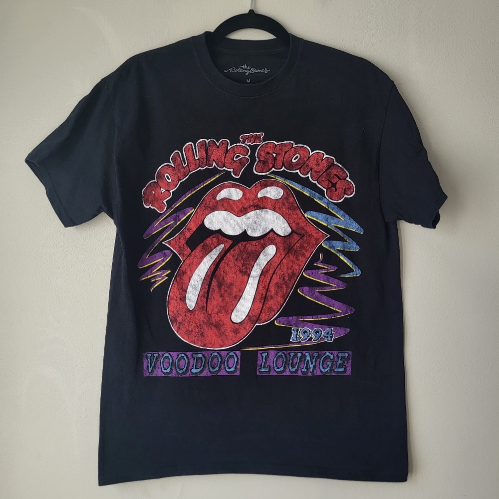 The Rolling Stones Voodoo Lounge World Tour 1994 Black Graffic Tee